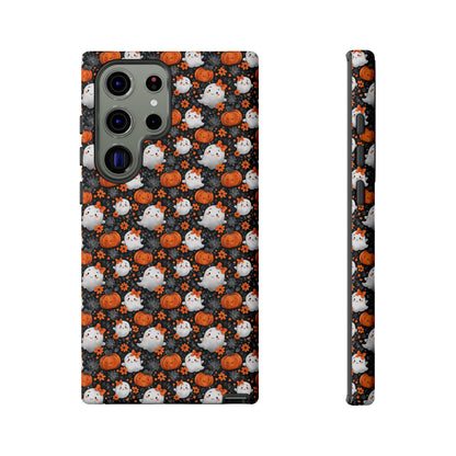 Cute Kawaii Lady Ghosts & Pumpkins Samsung Galaxy Tough Case