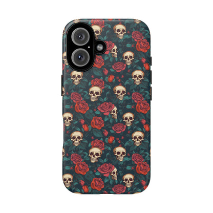 Skulls & Roses Dark Garden iPhone Tough Case