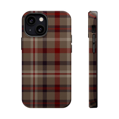 Vintage Highland Plaid MagSafe® iPhone Tough Case