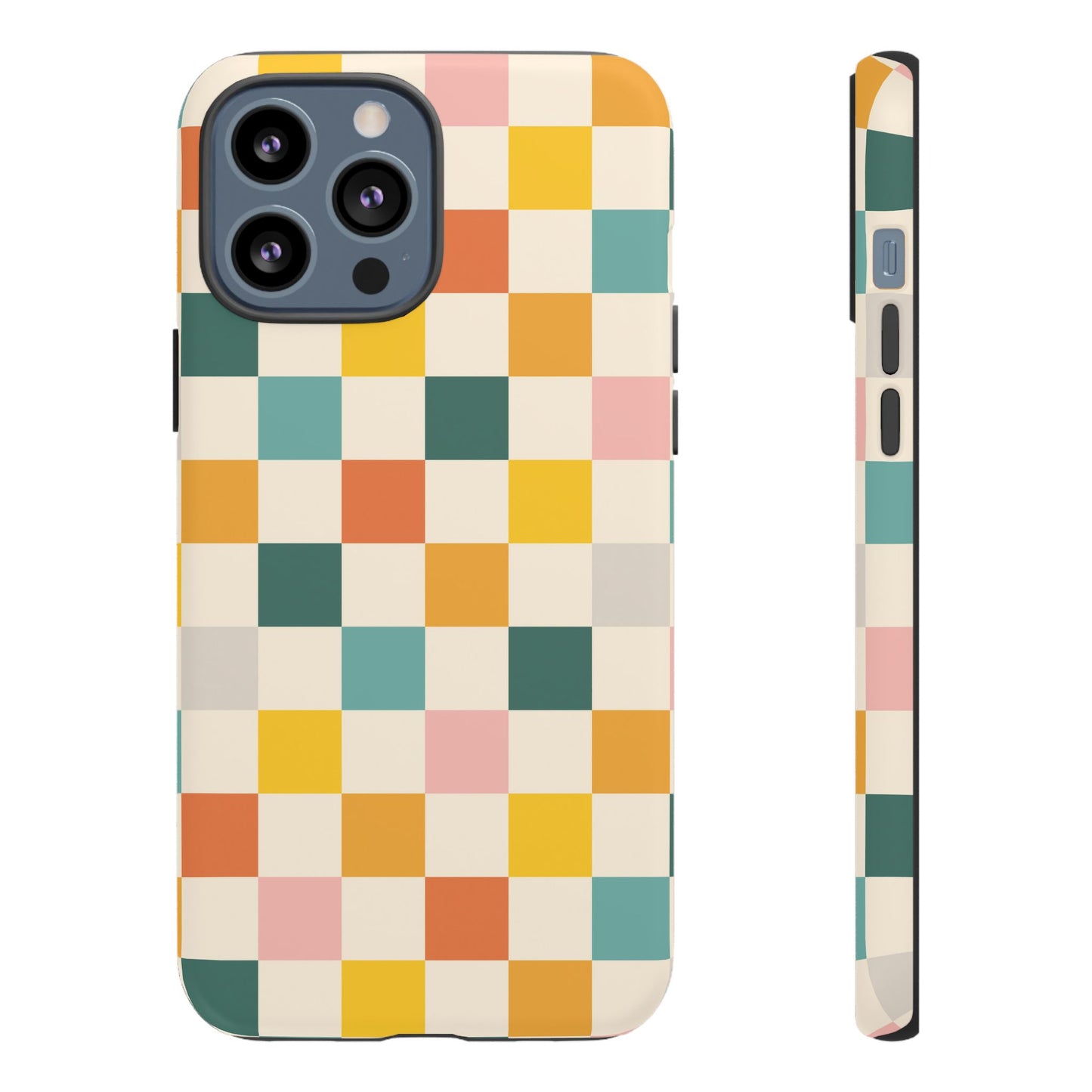Retro 70s Gingham iPhone Tough Case