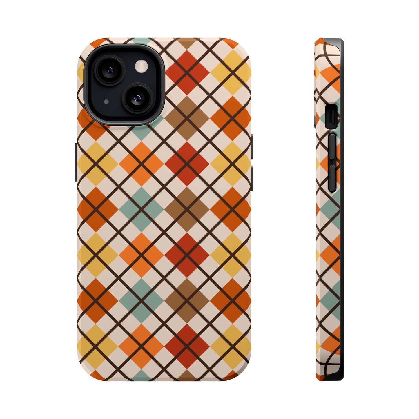 Autumn Argyle MagSafe® Tough iPhone Case