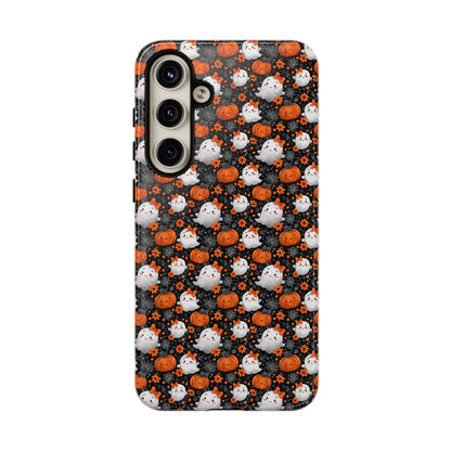Cute Kawaii Lady Ghosts & Pumpkins Samsung Galaxy Tough Case
