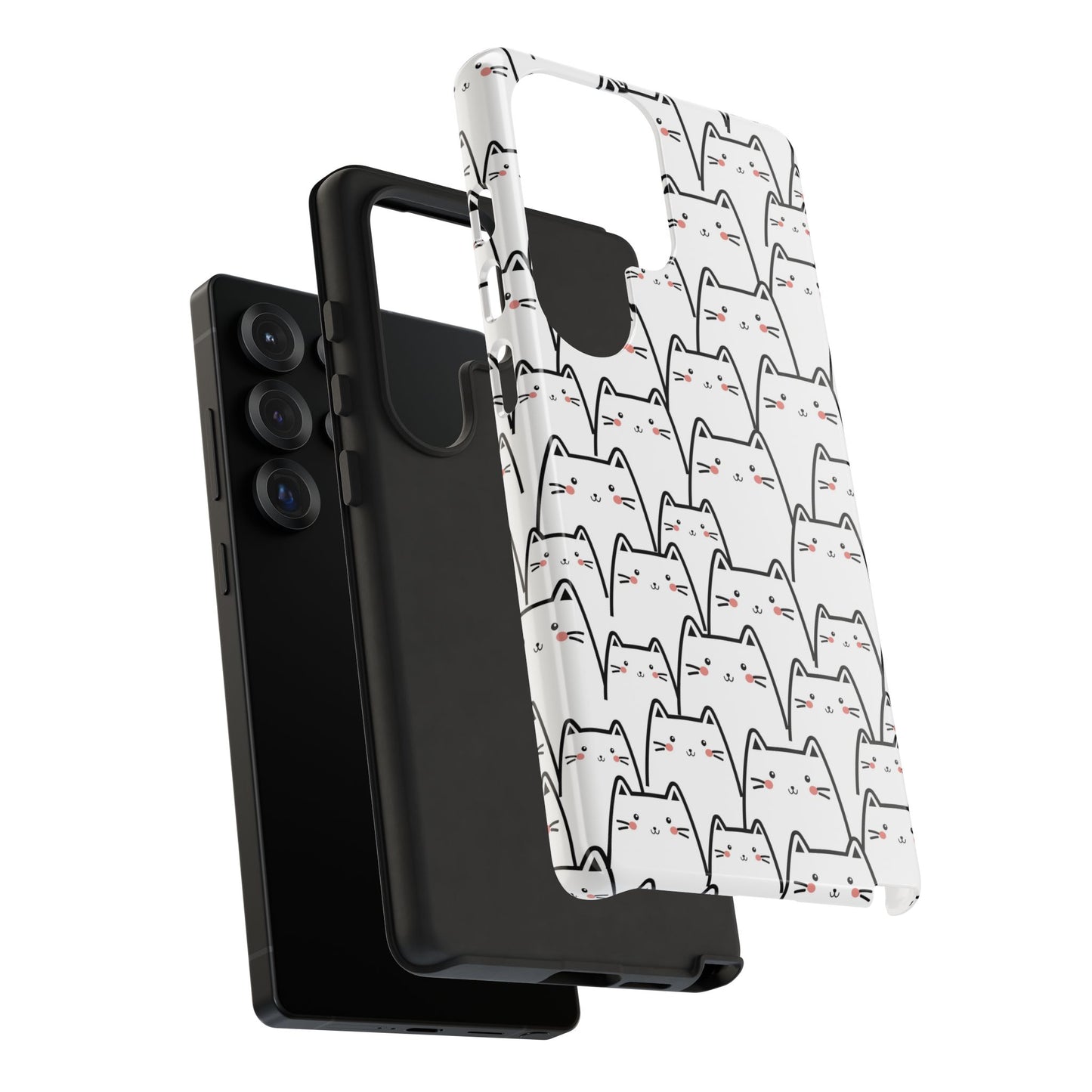 Kawaii Cat Crowd Samsung Galaxy Tough Case