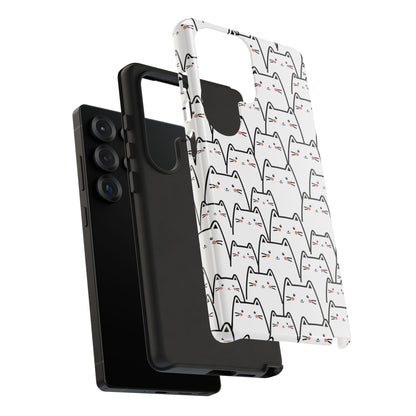 Kawaii Cat Crowd Samsung Galaxy Tough Case