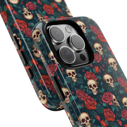 Skulls & Roses Dark Garden iPhone Tough Case