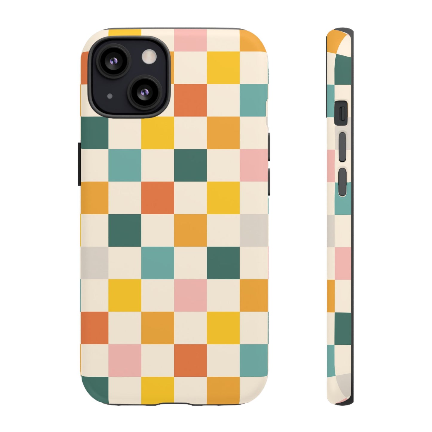 Retro 70s Gingham iPhone Tough Case