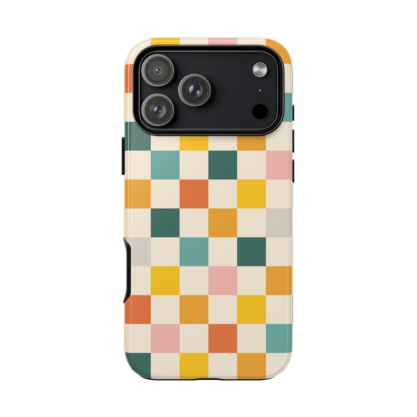 Retro 70s Gingham iPhone Tough Case