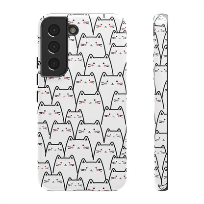 Kawaii Cat Crowd Samsung Galaxy Tough Case