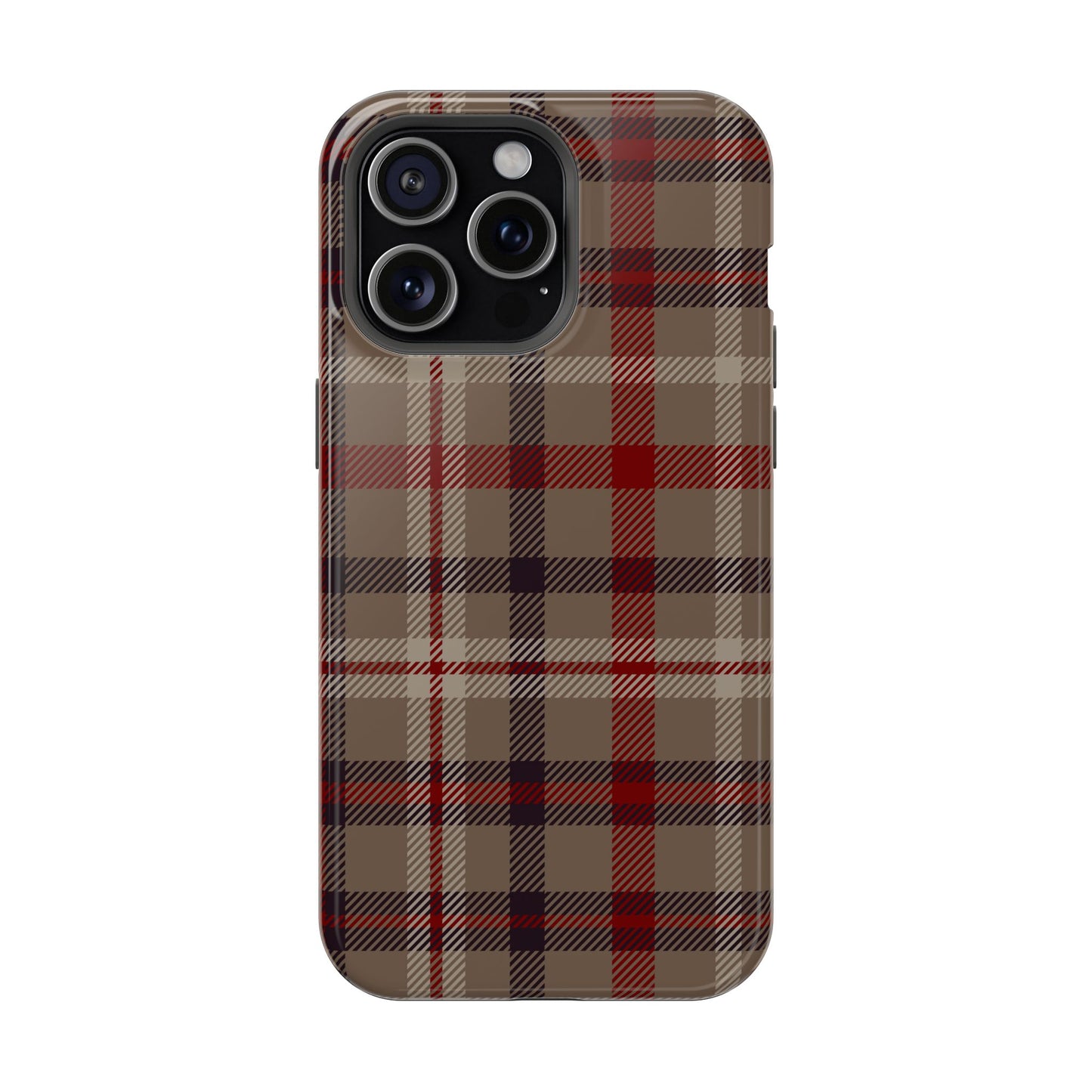 Vintage Highland Plaid MagSafe® iPhone Tough Case