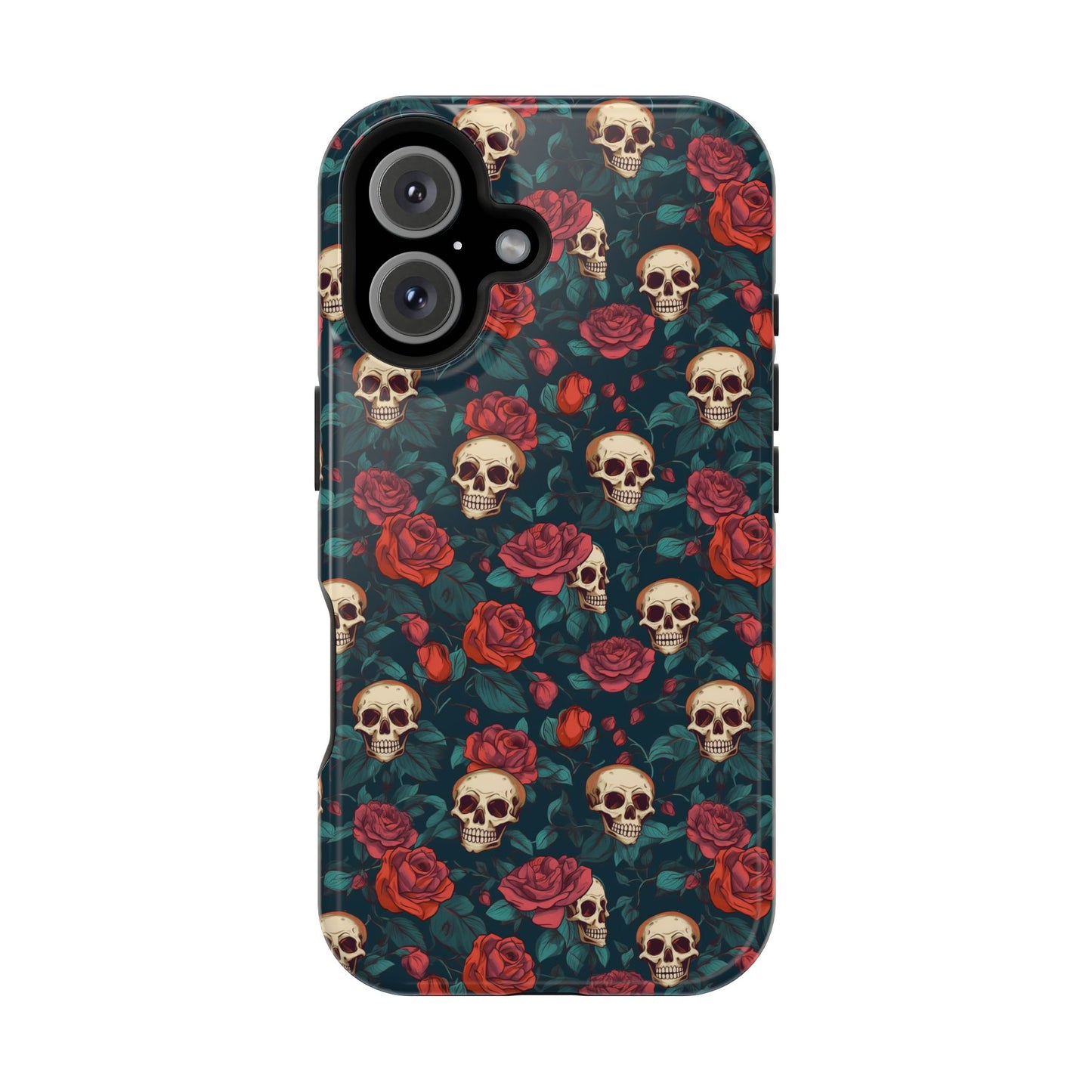 Skulls & Roses Dark Garden MagSafe® iPhone Tough Case