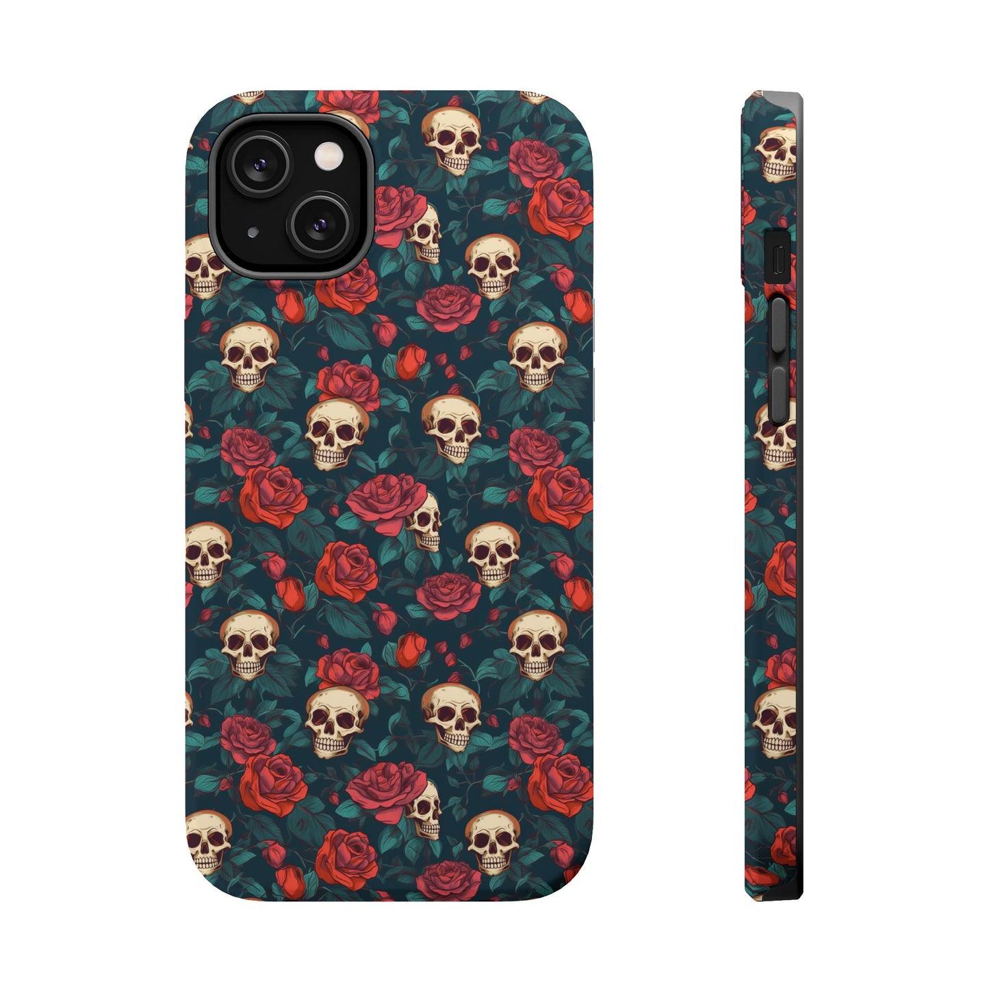 Skulls & Roses Dark Garden MagSafe® iPhone Tough Case