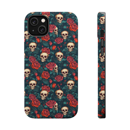 Skulls & Roses Dark Garden MagSafe® iPhone Tough Case