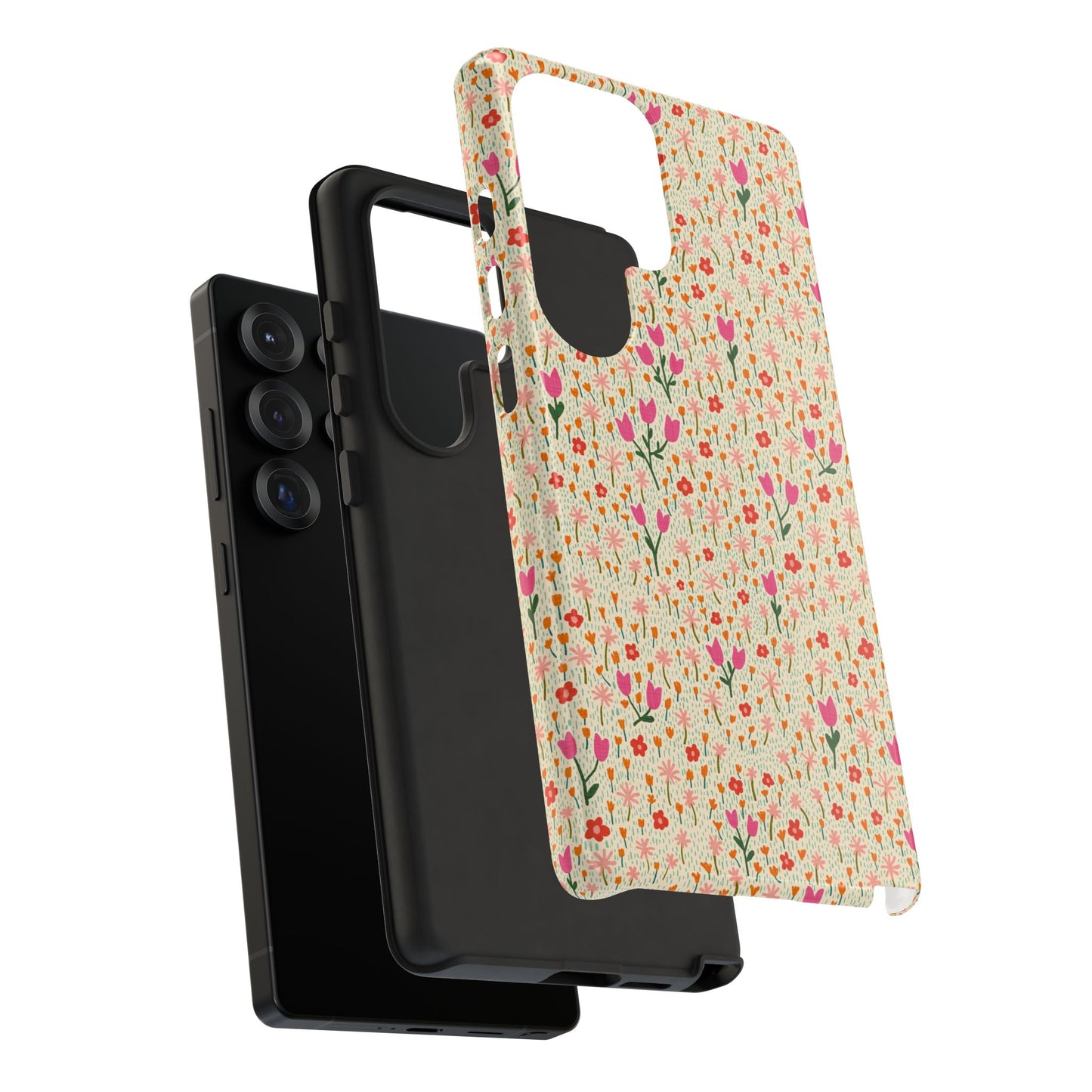 Vintage Cream Wildflower Meadow Samsung Galaxy Tough Case
