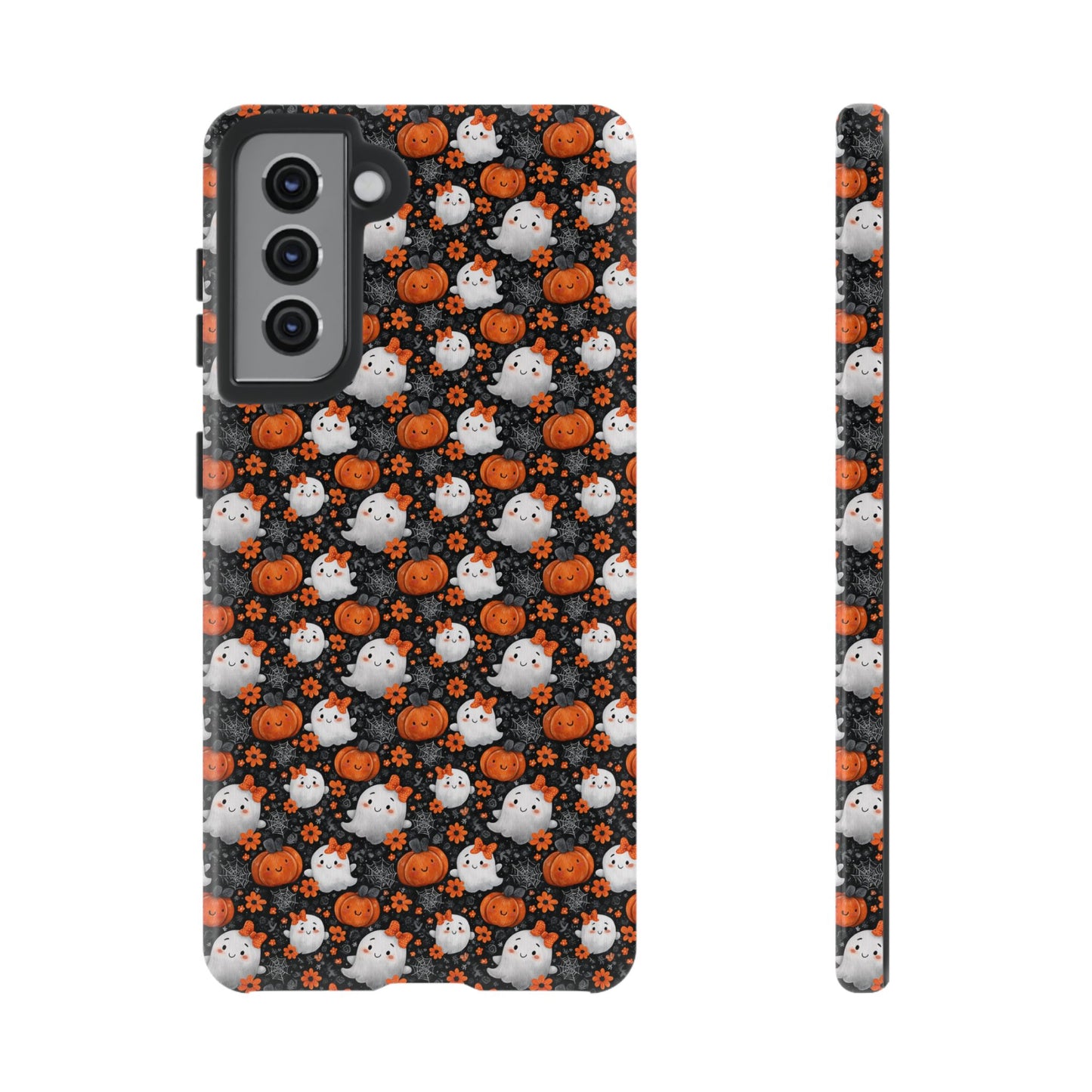 Cute Kawaii Lady Ghosts & Pumpkins Samsung Galaxy Tough Case
