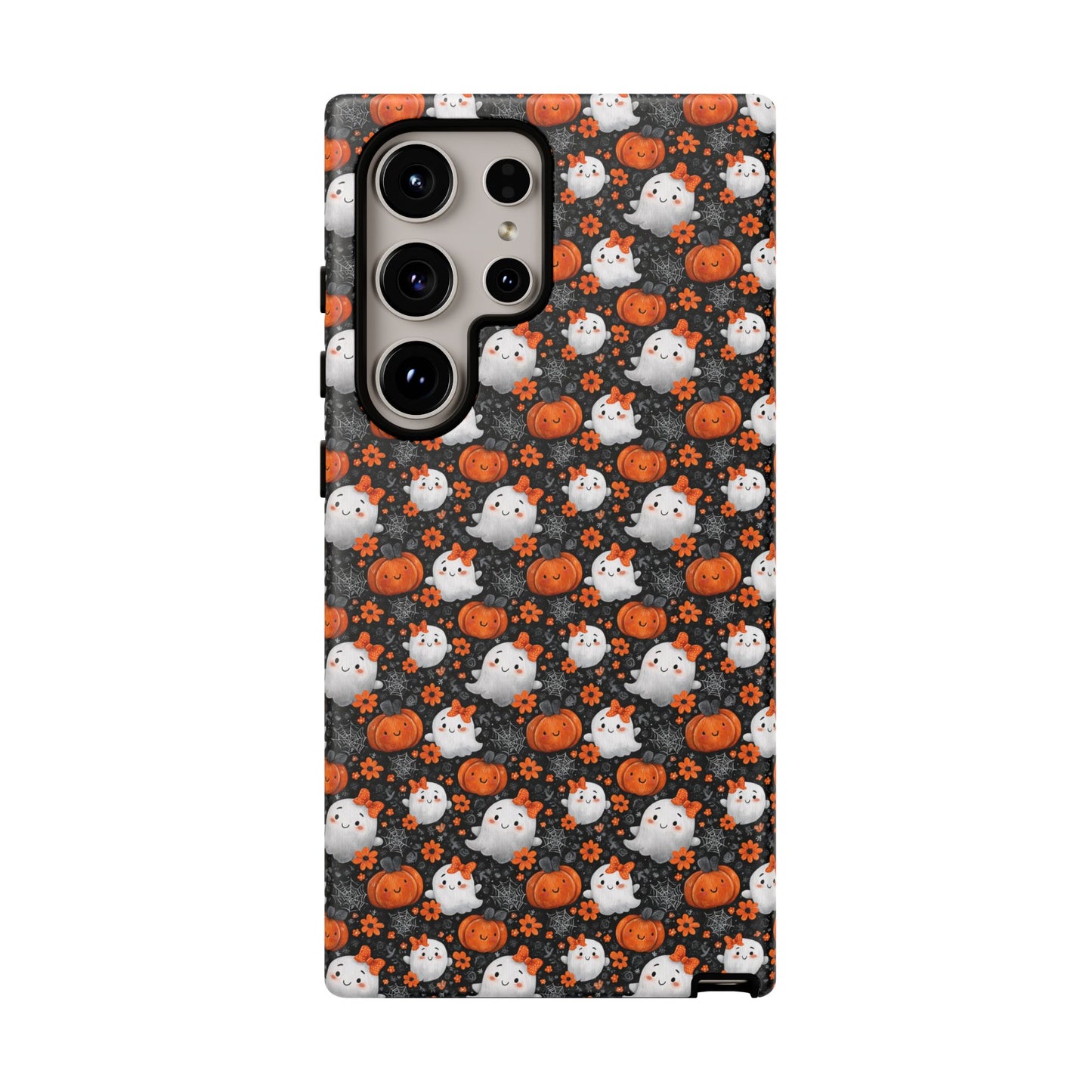 Cute Kawaii Lady Ghosts & Pumpkins Samsung Galaxy Tough Case