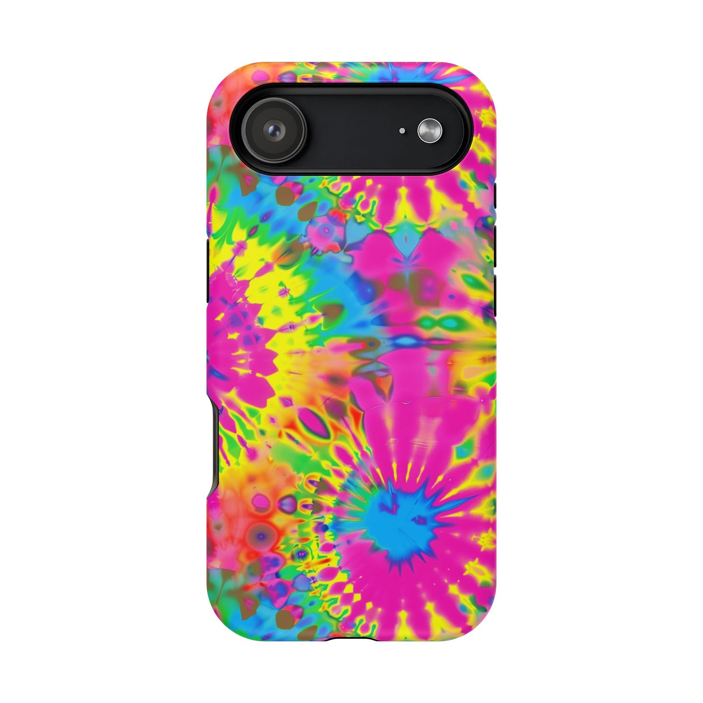 Neon Tie-Dye Burst MagSafe® Tough iPhone Case