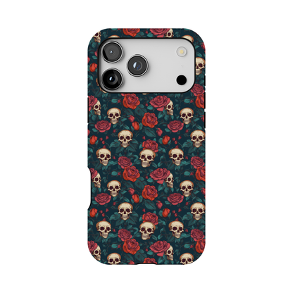 Skulls & Roses Dark Garden MagSafe® iPhone Tough Case