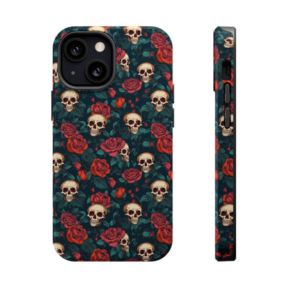 Skulls & Roses Dark Garden MagSafe® iPhone Tough Case