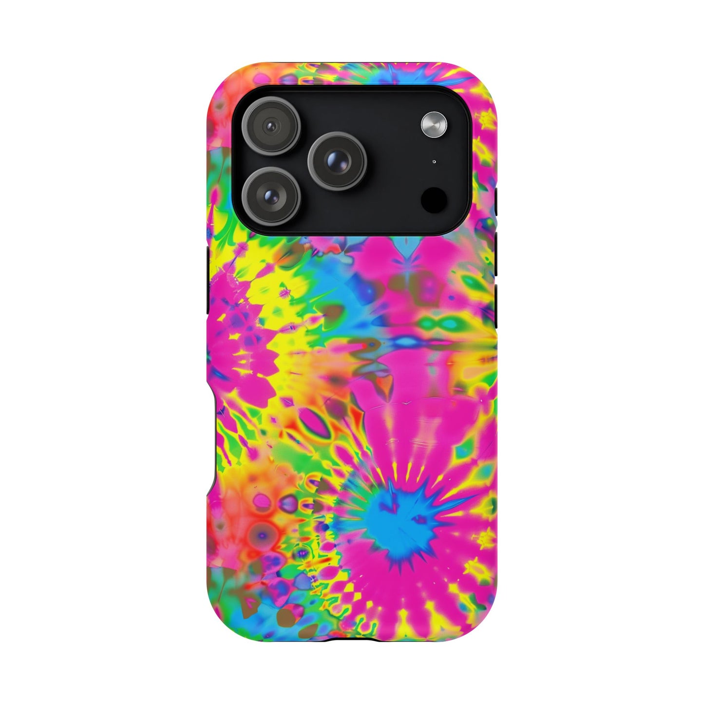 Neon Tie-Dye Burst MagSafe® Tough iPhone Case