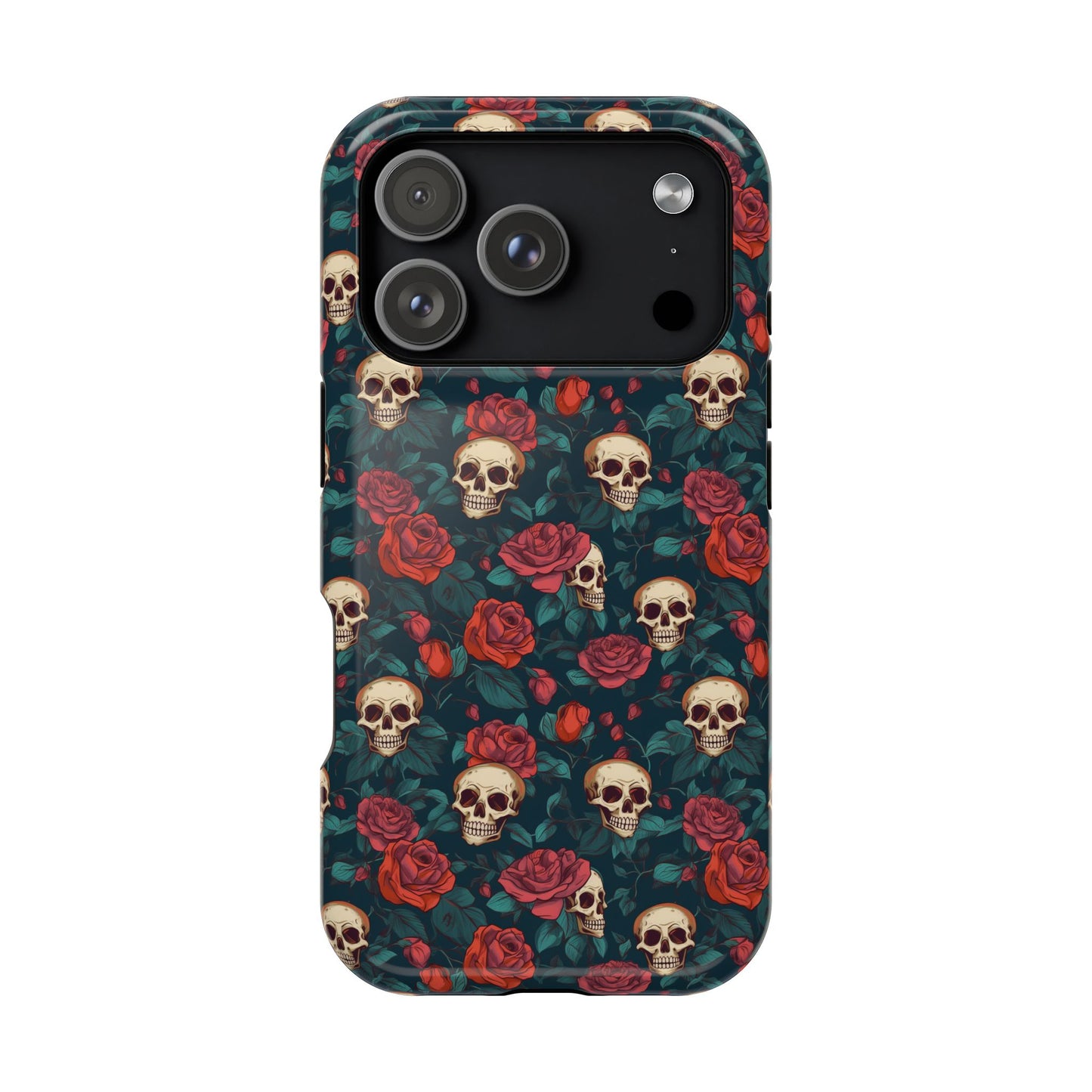 Skulls & Roses Dark Garden MagSafe® iPhone Tough Case