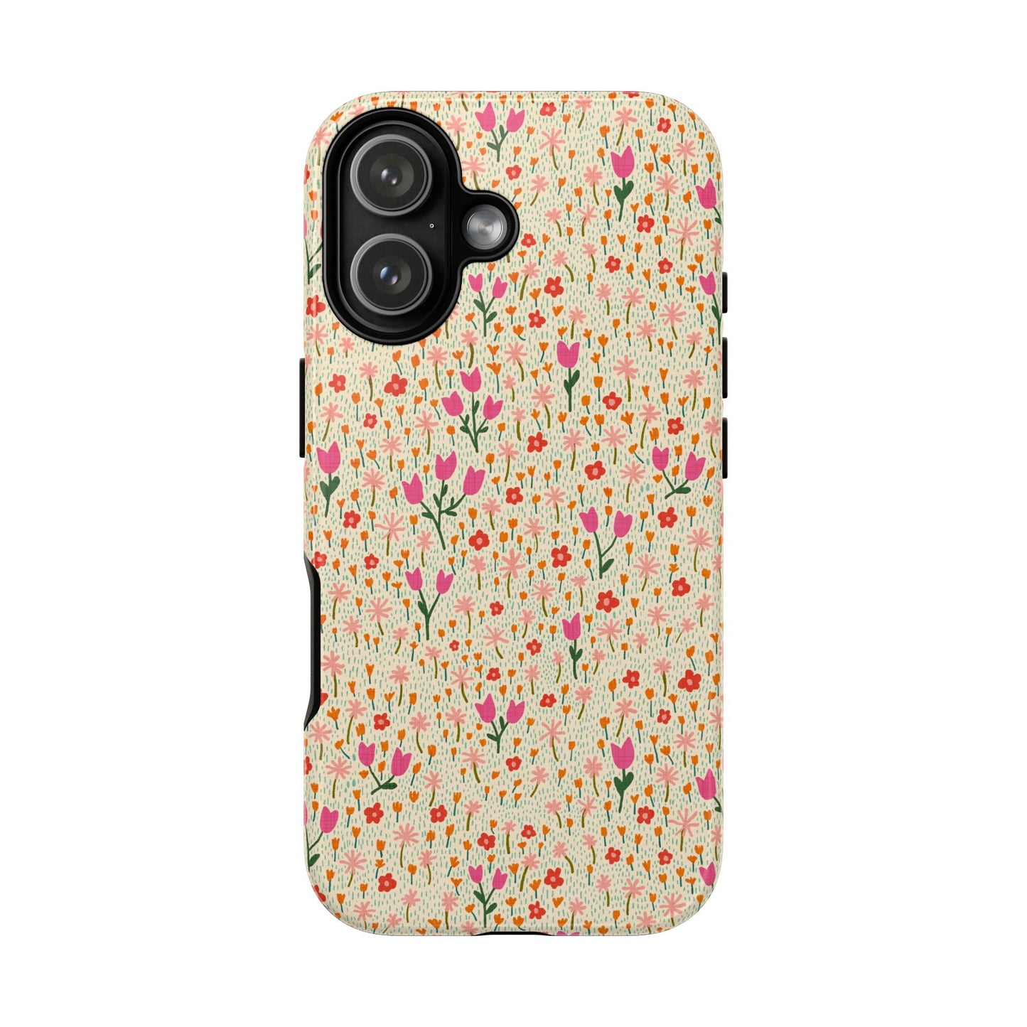 Vintage Cream Wildflower Meadow iPhone Tough Case