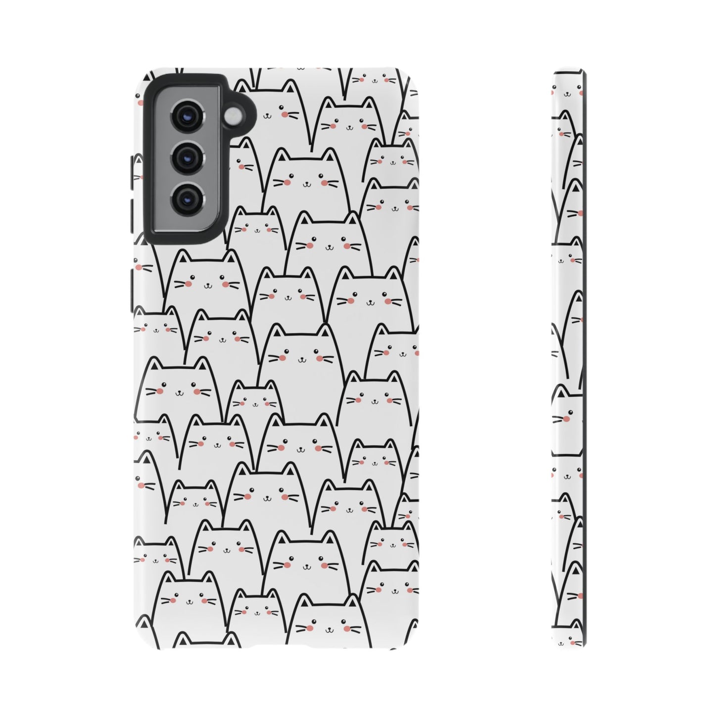 Kawaii Cat Crowd Samsung Galaxy Tough Case