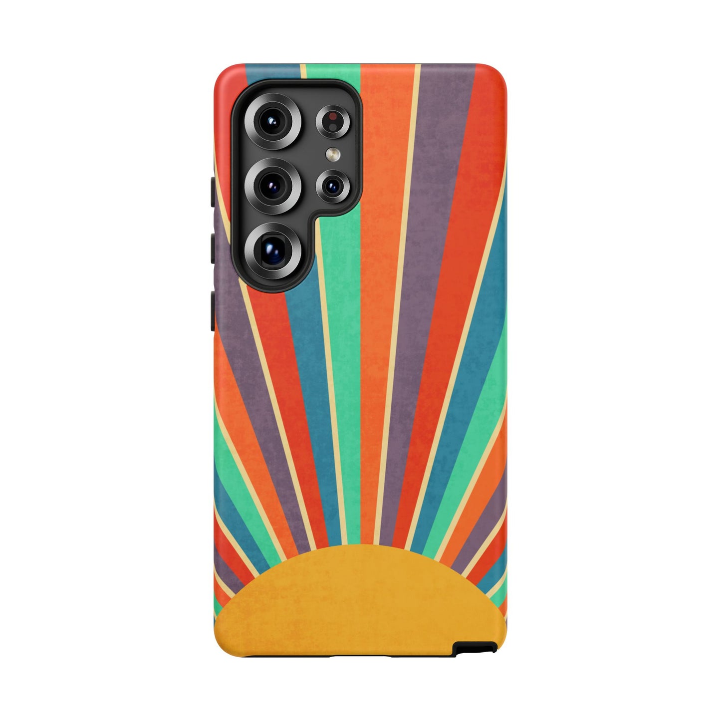 Retro Rainbow Sunburst Samsung Galaxy Tough Case