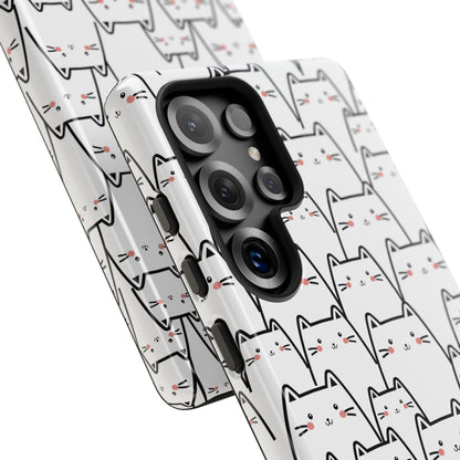 Kawaii Cat Crowd Samsung Galaxy Tough Case