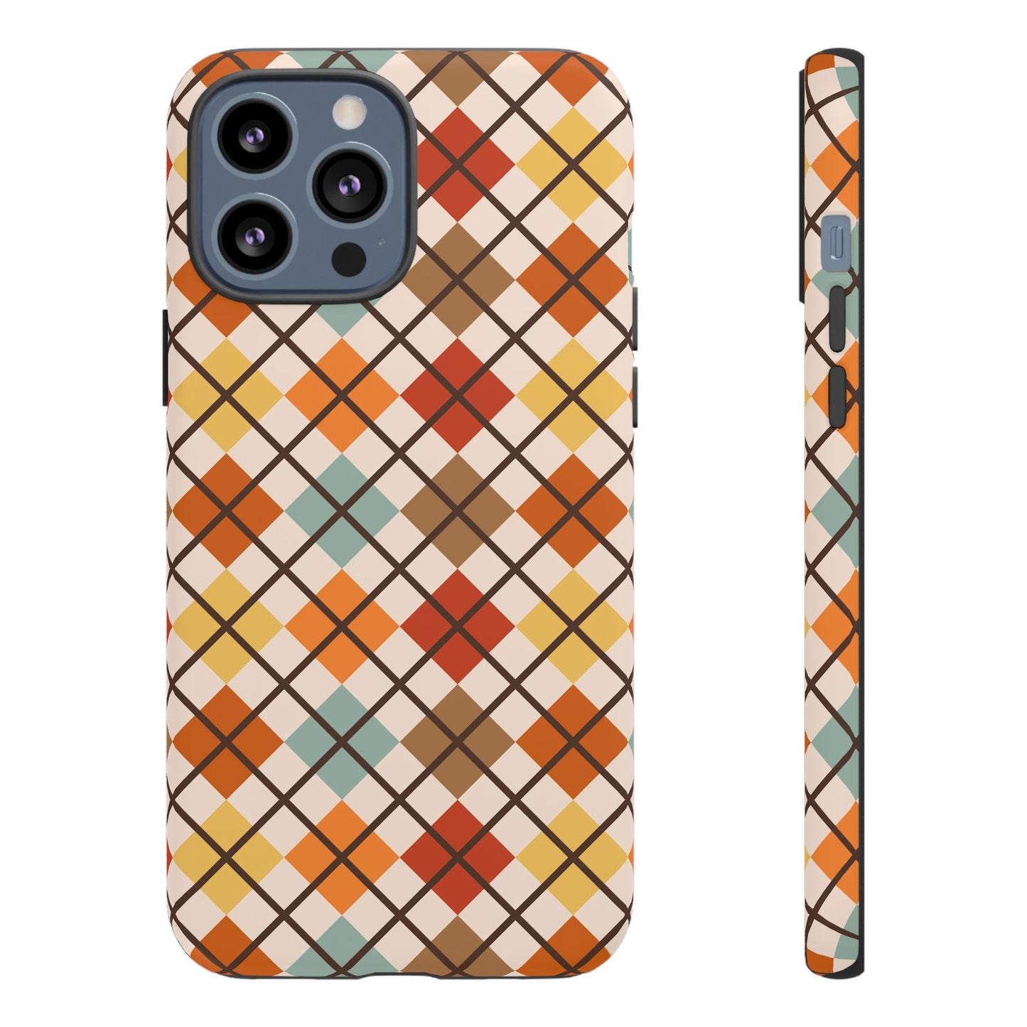 Autumn Argyle Tough iPhone Case