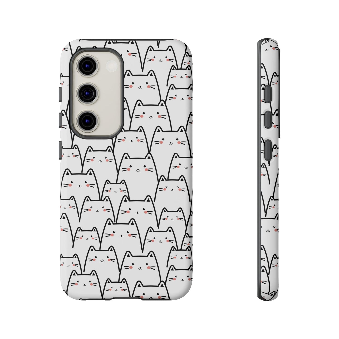 Kawaii Cat Crowd Samsung Galaxy Tough Case