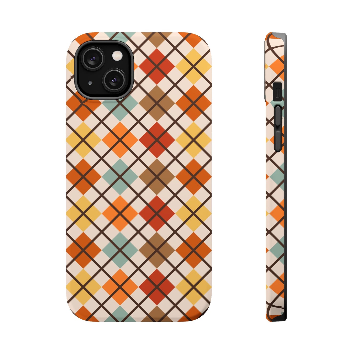 Autumn Argyle MagSafe® Tough iPhone Case