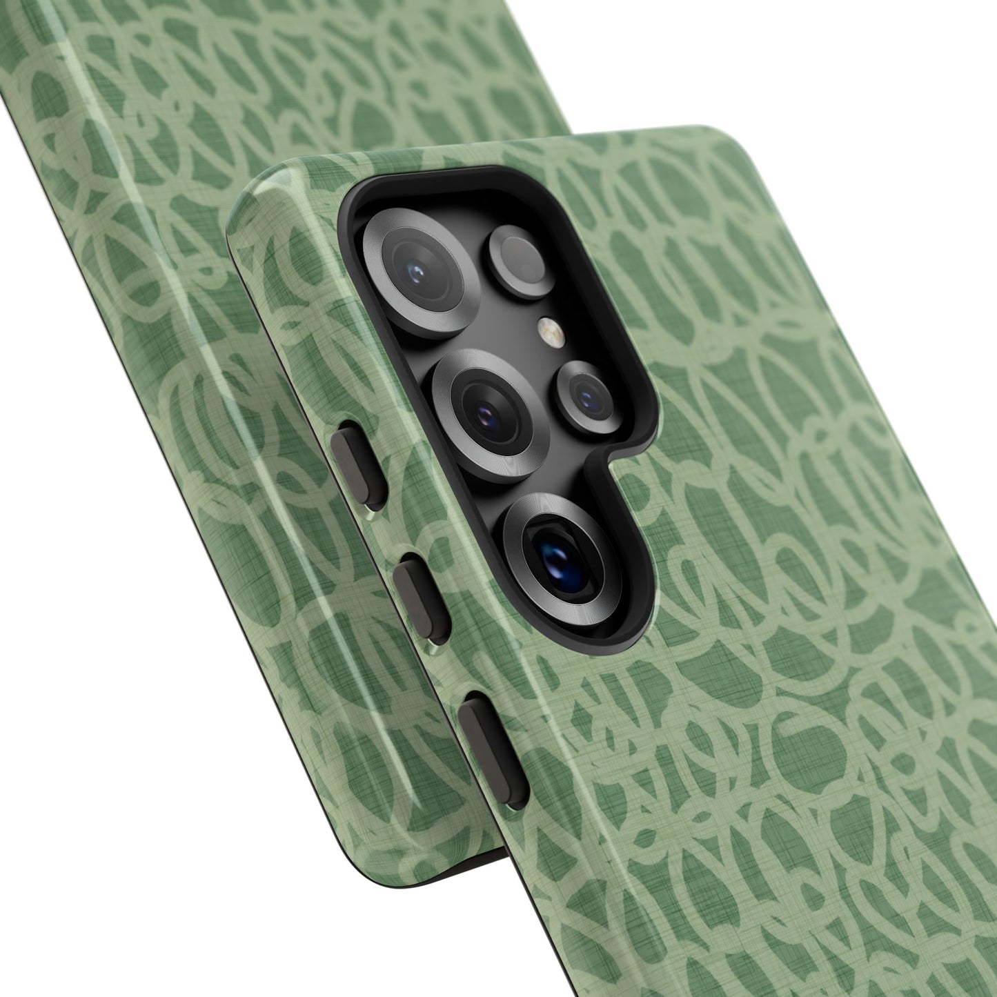 Sage Green Scribble Loops Samsung Galaxy Tough Case
