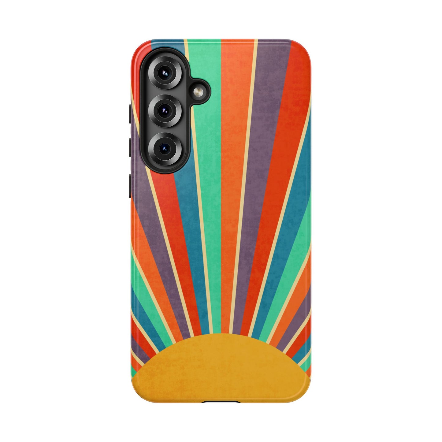 Retro Rainbow Sunburst Samsung Galaxy Tough Case