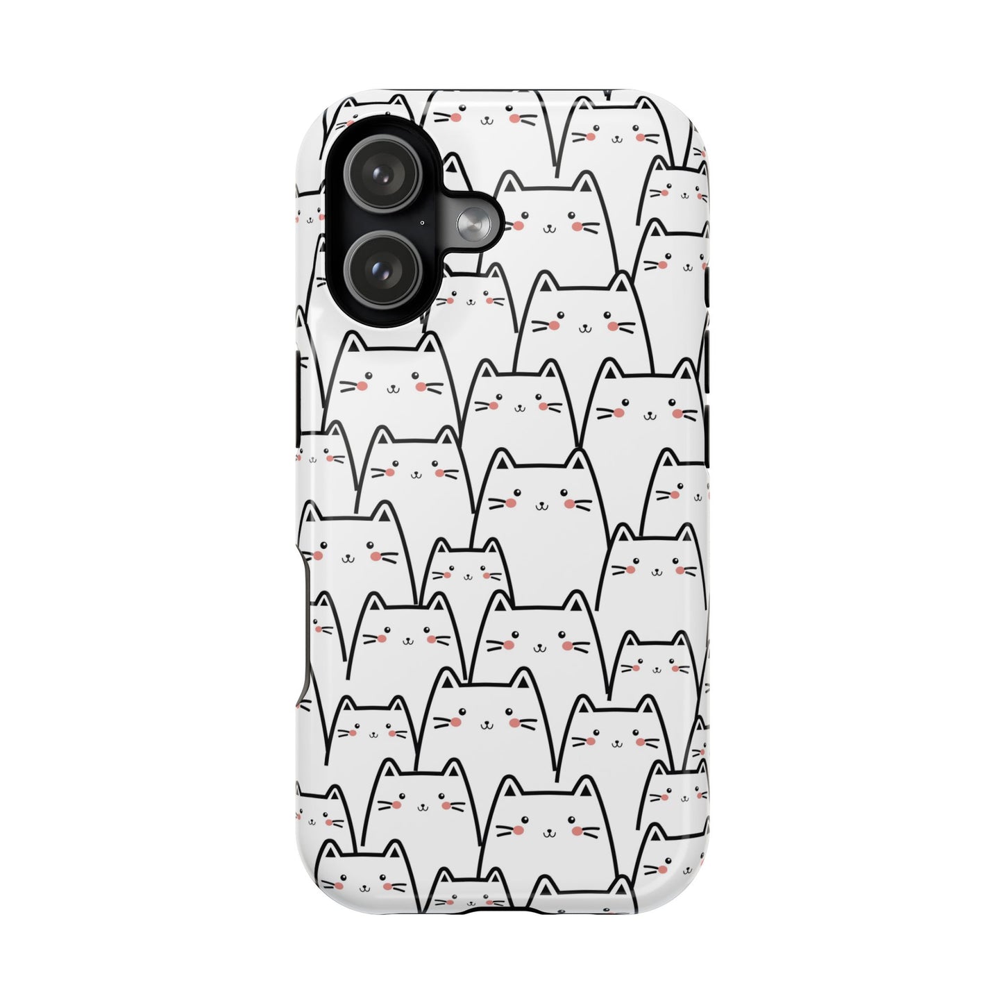 Kawaii Cat Crowd MagSafe® Tough iPhone Case