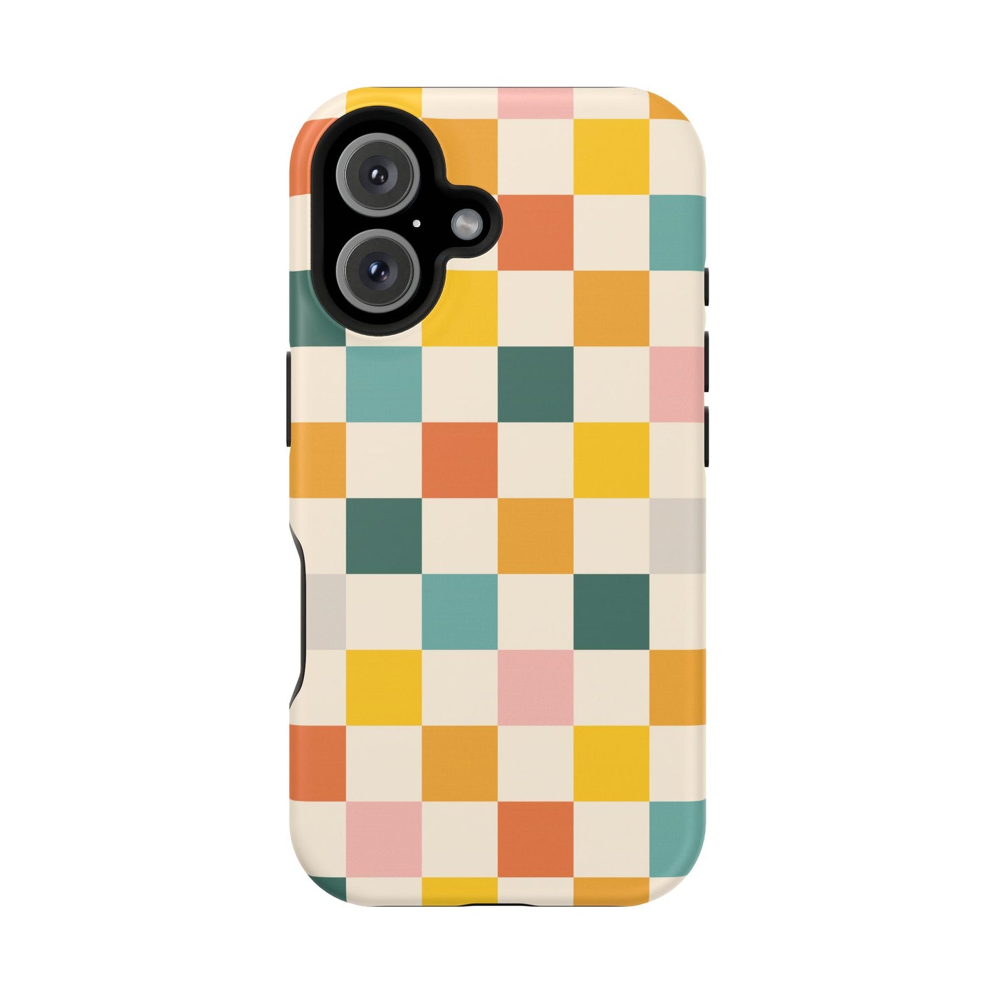 Retro 70s Gingham MagSafe® iPhone Tough Case