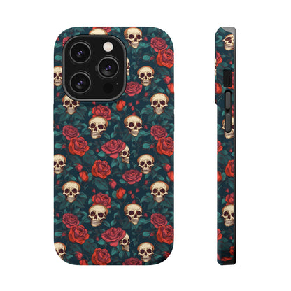 Skulls & Roses Dark Garden MagSafe® iPhone Tough Case