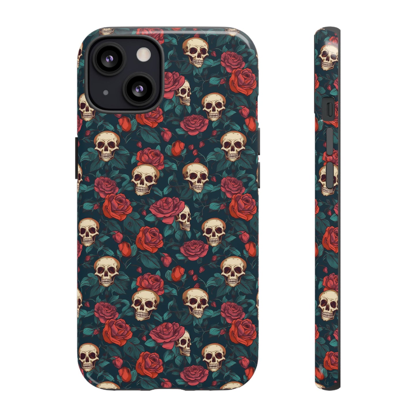 Skulls & Roses Dark Garden iPhone Tough Case