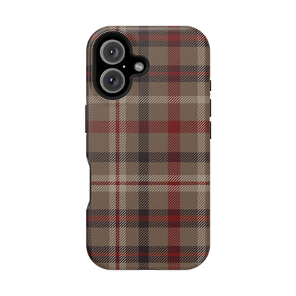 Vintage Highland Plaid MagSafe® iPhone Tough Case