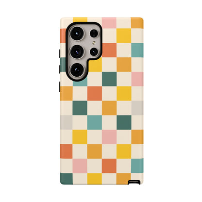 Retro 70s Gingham Samsung Galaxy Tough Case