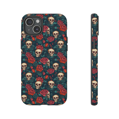 Skulls & Roses Dark Garden iPhone Tough Case