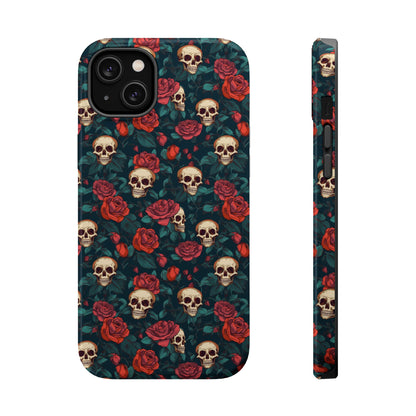 Skulls & Roses Dark Garden MagSafe® iPhone Tough Case