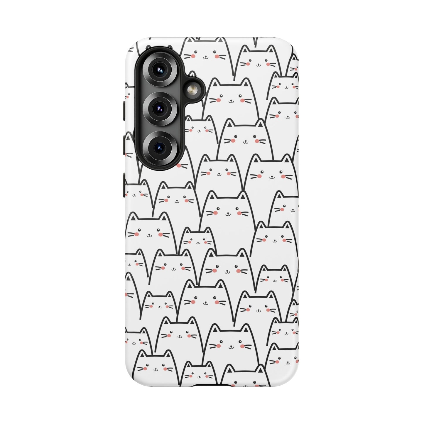 Kawaii Cat Crowd Samsung Galaxy Tough Case
