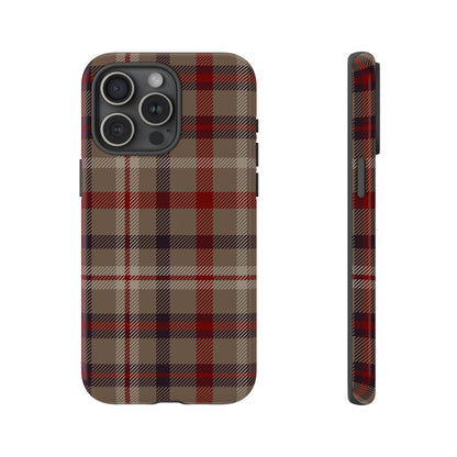 Vintage Highland Plaid iPhone Tough Case