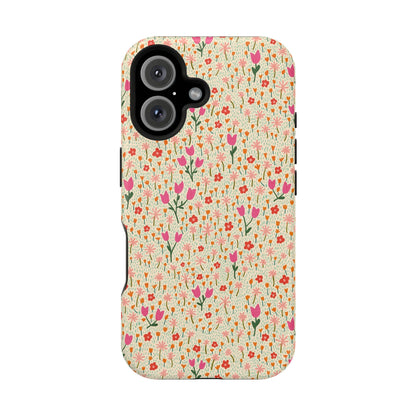 Vintage Cream Wildflower Meadow MagSafe® iPhoneTough  Case