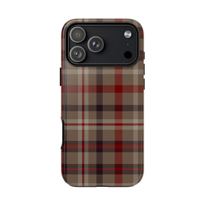 Vintage Highland Plaid iPhone Tough Case