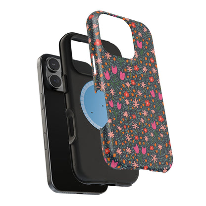 Whimsical Wildflower Meadow MagSafe® iPhone Tough Case