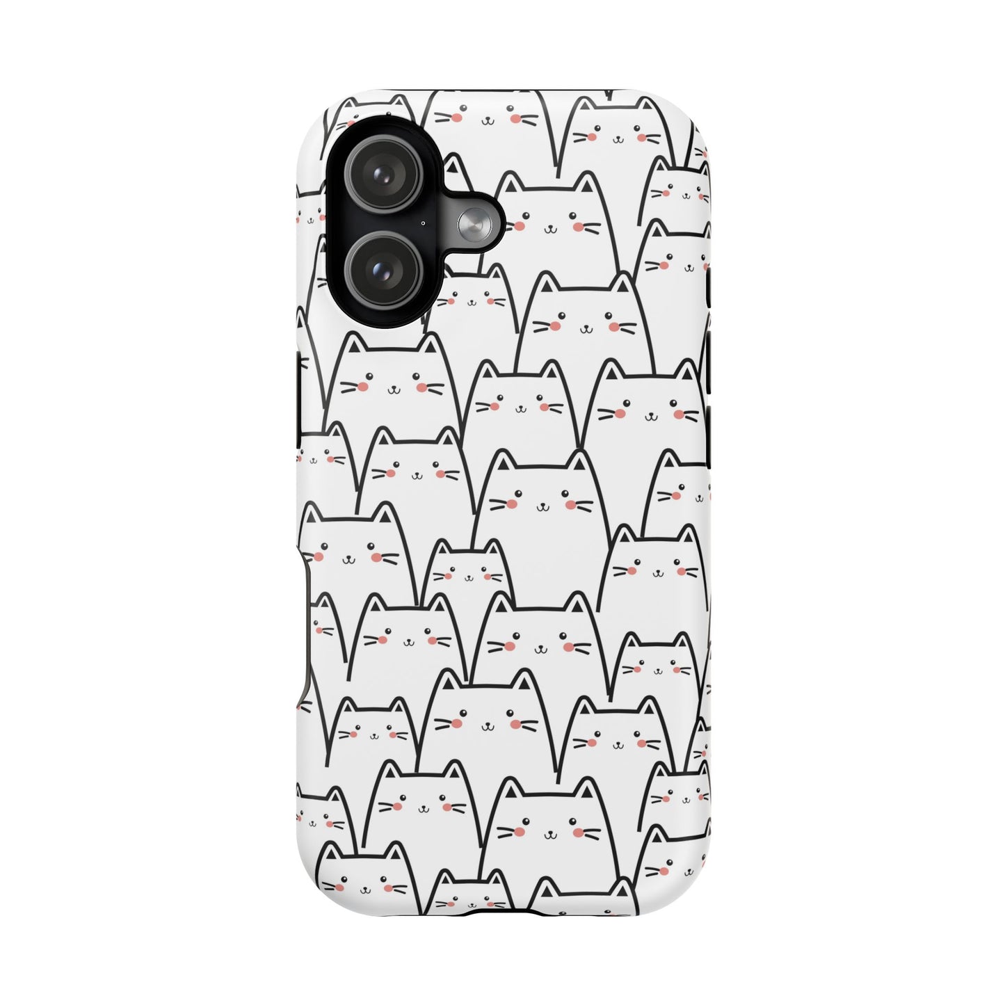 Kawaii Cat Crowd MagSafe® Tough iPhone Case