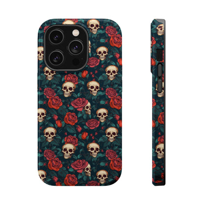 Skulls & Roses Dark Garden MagSafe® iPhone Tough Case