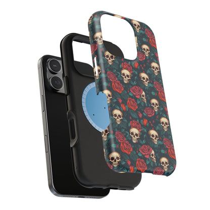 Skulls & Roses Dark Garden MagSafe® iPhone Tough Case