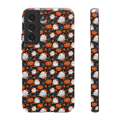 Cute Kawaii Lady Ghosts & Pumpkins Samsung Galaxy Tough Case